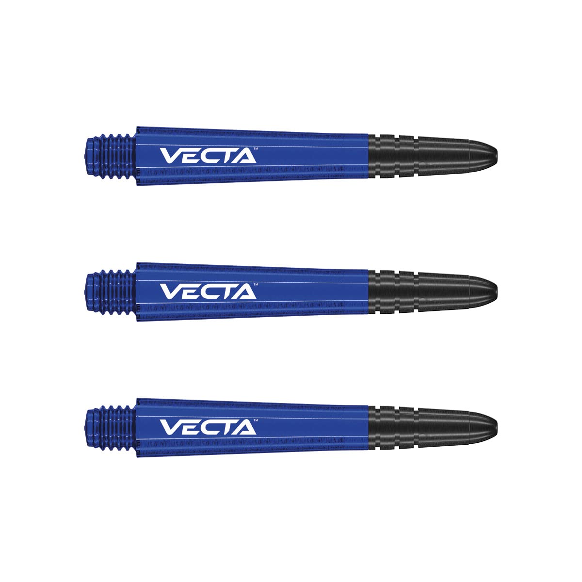 WINMAU Vecta Blue Intermediate Dart Stems (Stems) - 1 set per pack (3 shafts in total)