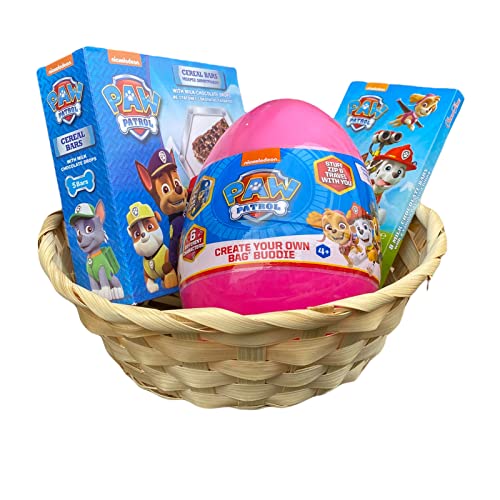 Paw Patrol Paasnest met pluche figuur DIY in paasei met chocolade en keramische reep 170 g (Skye) - Image 5