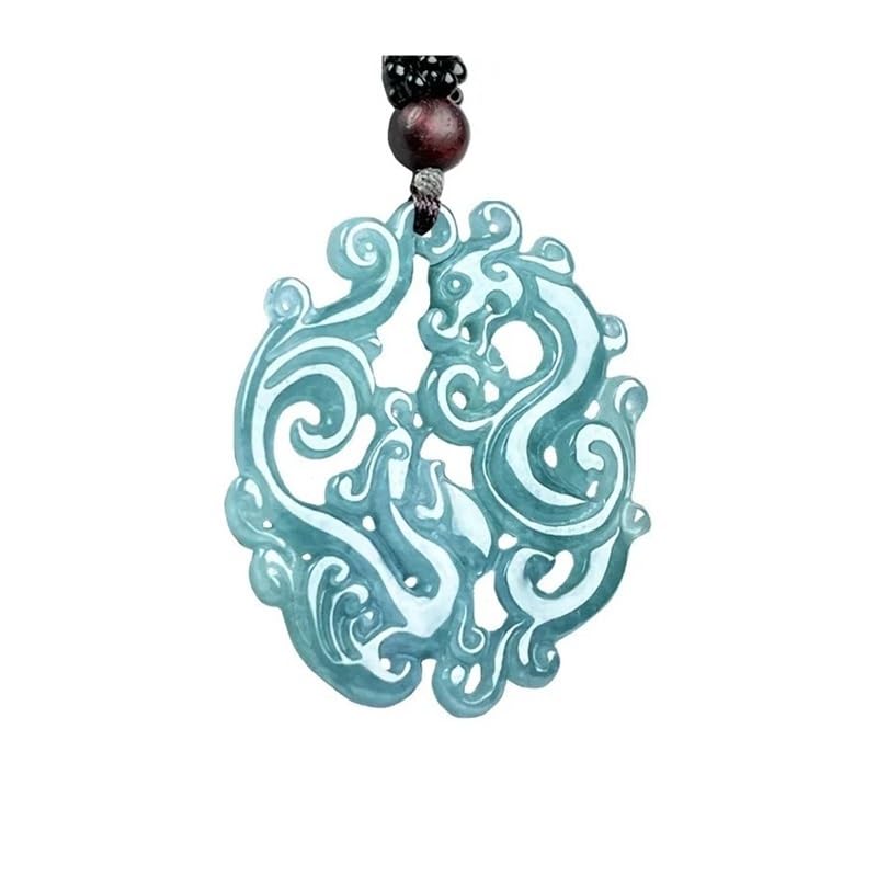 Collier dragon jadéite naturelle, bijou ethnique pour sublimer vos tenues au quotidien