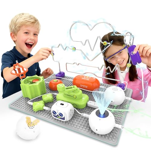 Image of SMILESSKIDDO Science Kits, Electronics STEM Toys, 300+ Projects 16 Parts | Over 300 Experiments, 16 Circuit Parts, Hands-On STEM Learning, Educational Toy, Gift for Kids Ages 3-12