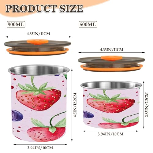 Contenedor hermético de acero inoxidable para café 17oz miniatura 3