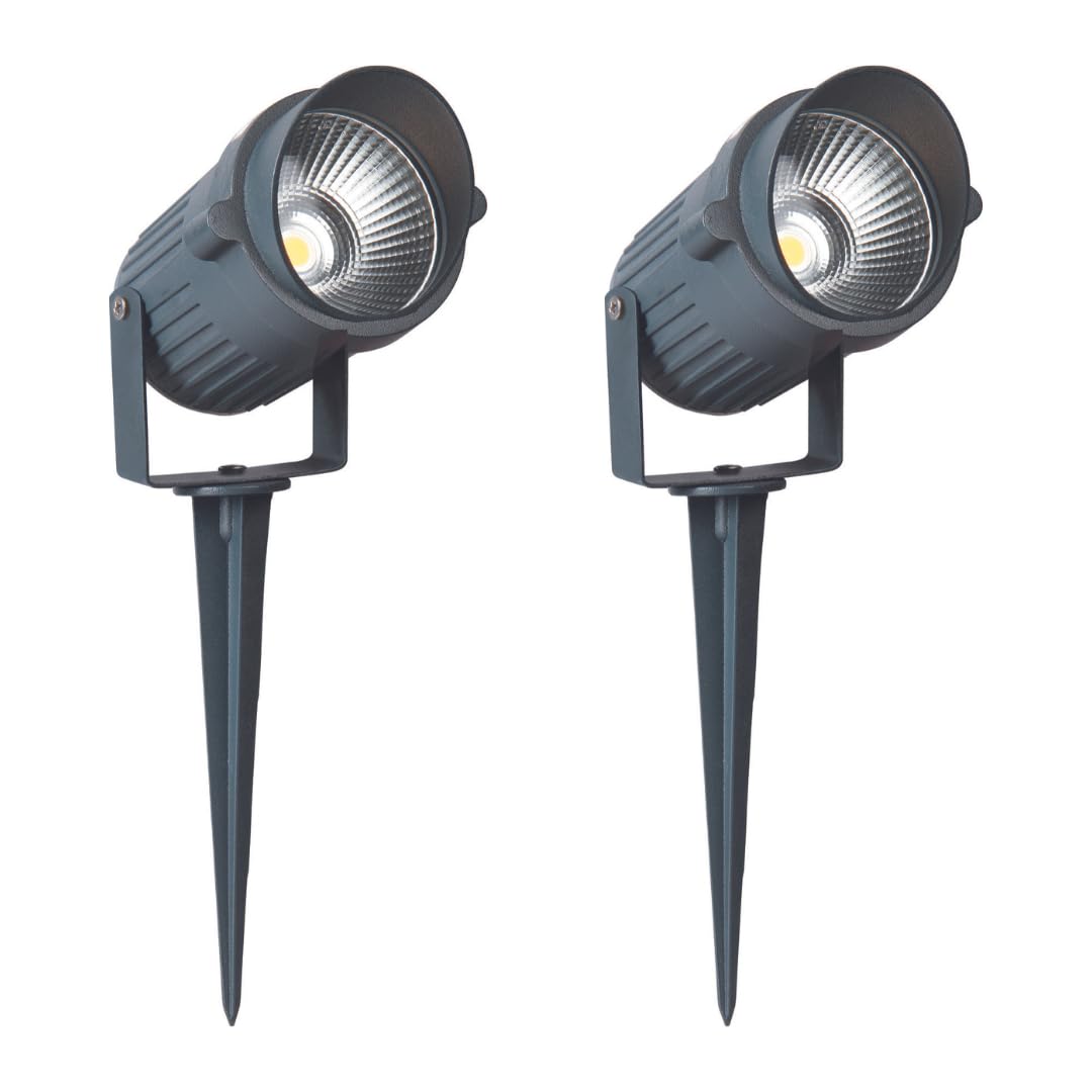 Philips 7W Garden Spike Light | IP65 Water Resistant and Adjustable Garden Spike Light for Home Decoration | Warm White, Pack of 2-image-35