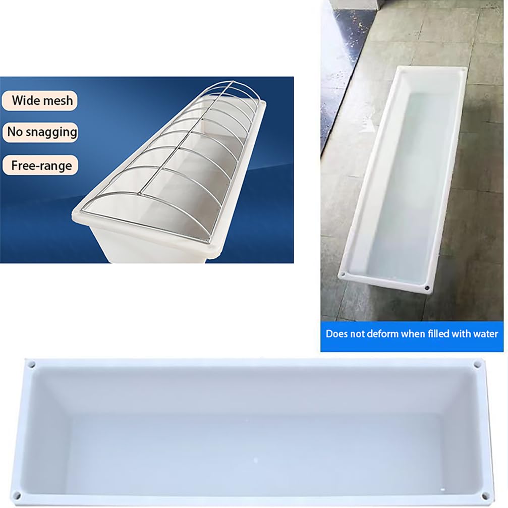 Alimentador de pato para aves de corral, equipo de alimentación para pollos, palomas, patos y codornices, sin residuos, ideal para la alimentación del ganado, diseño compacto