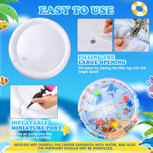 YAOZUP Katzen Spielmatte Wasser, Hochwertige Verdickte Sensorische Wasser Spielmatte, Aufblasbare wassersensor spielmatte, Sensor Water Playmat, Sommer Interaktives Wassermatte für Katzen Hunde Kinder