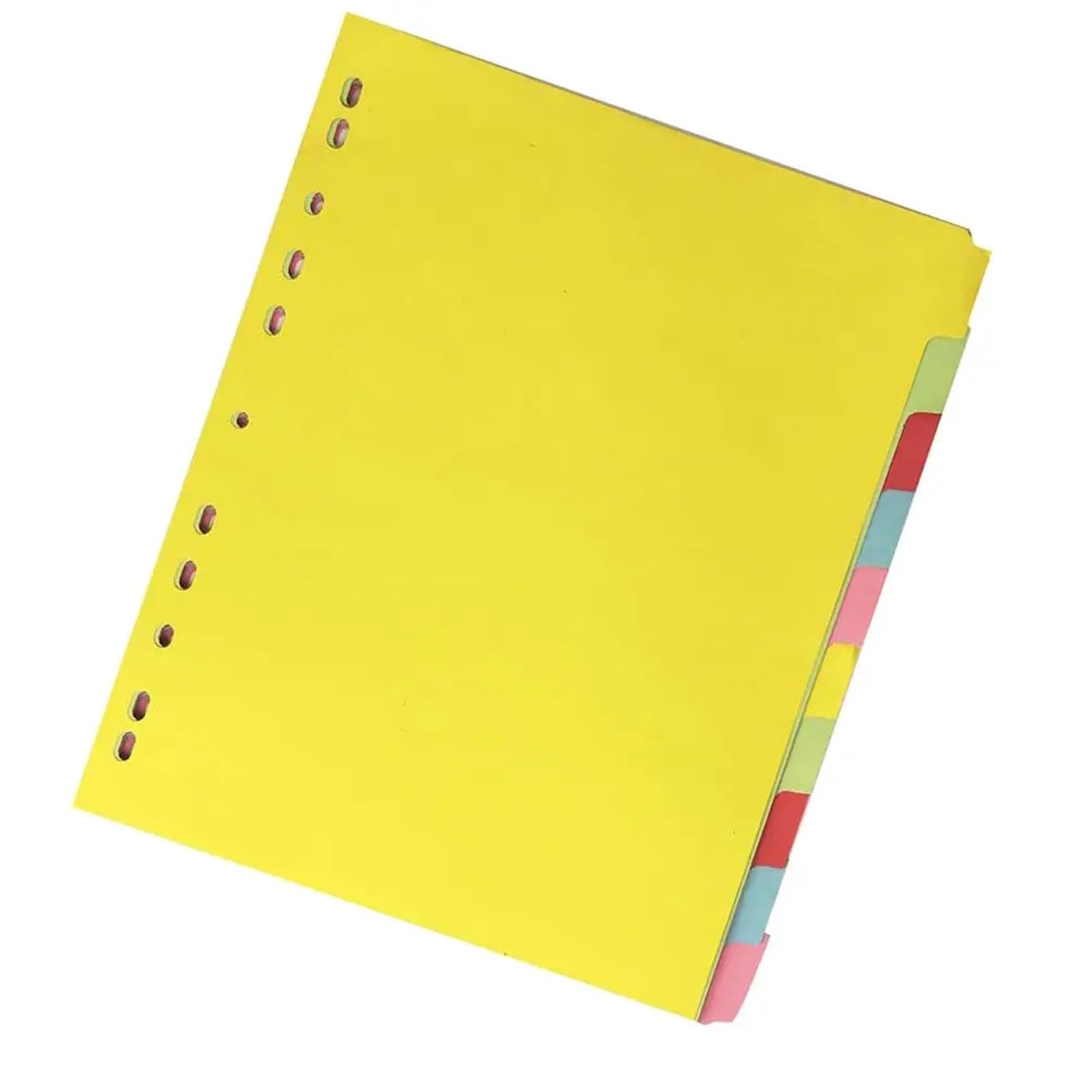 12 Divisori for Schede Colorati A4 | Etichette di indice a 11 fori for la separazione dei documenti Riferimento rapido nella categoria dei file dei quaderni