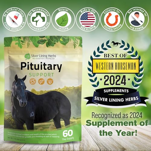 Silver Lining Herbs Pituitary Gland Supplements for Horses - Horse Supplements for Equine Metabolic Support, Cushing’s, Sweating & Shedding Issues - Mood & Energy Horse Supplement - 1 lb 60-Day Supply - Image 6