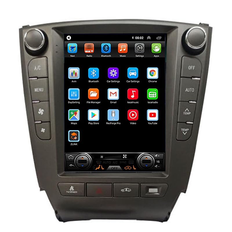 Android 12 Radio Coche 2 DIN 9.7 Pulgadas HD Pantalla Táctil para Lexus IS IS250 IS300 IS350 2005-2011 Conectar y Usar con Bluetooth GPS Navi WiFi FM Radio Carplay Inalámbrico