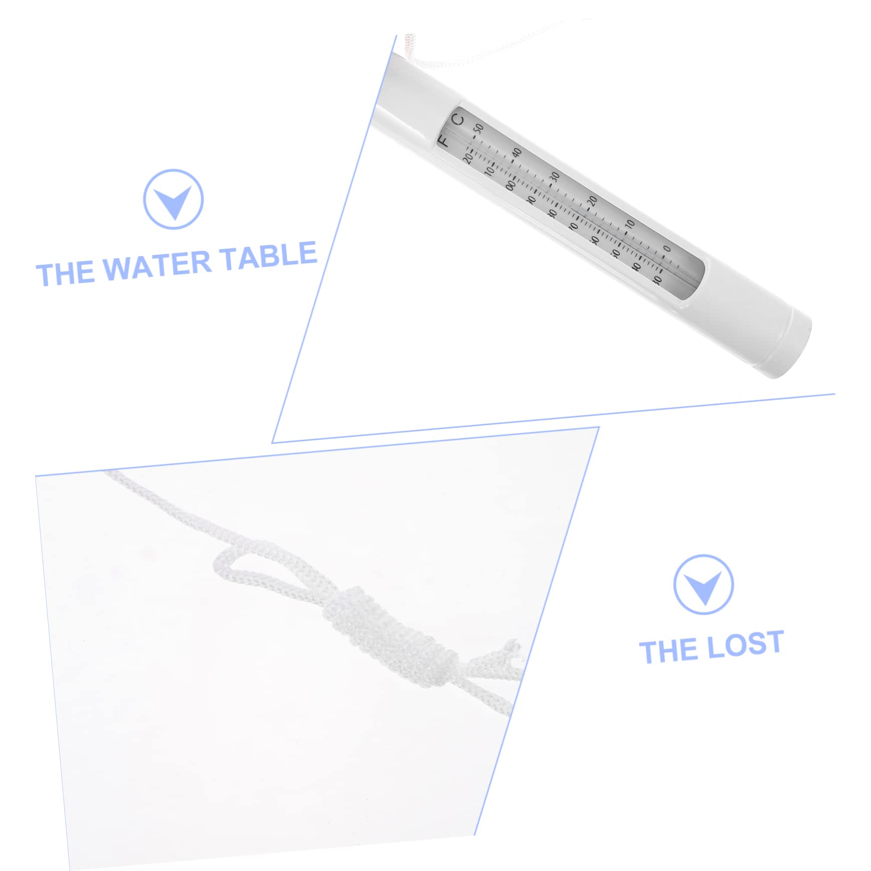 Toddmomy 3 Pezzi Termometro Per Acqua Galleggiante Piscina Termometro Dell'acqua Del Bagno Plastica