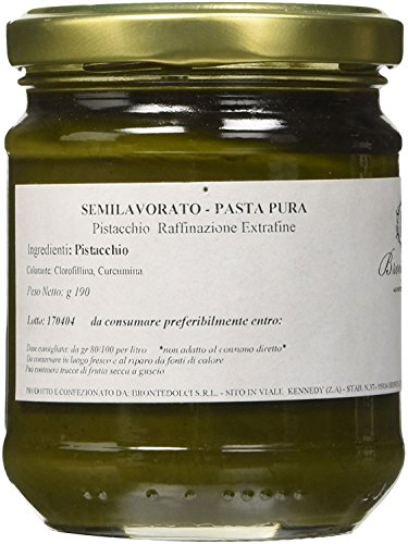 Brontedolci - 100% pura Pasta de Pistachos Verde crudos del Etna gr. 190 Cover
