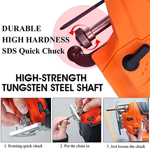 AWJ 21V 3000PM kabelloses wiederaufladbares, elektrisch verstellbares Stichsägen-Elektrowerkzeug für die Holzbearbeitung… – Bild 4