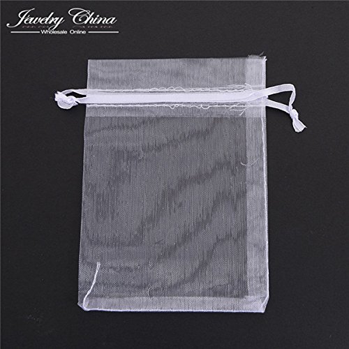 white 100pcs/lot Organza Bags 10*15 cm,Multicolor Jewelry Bags