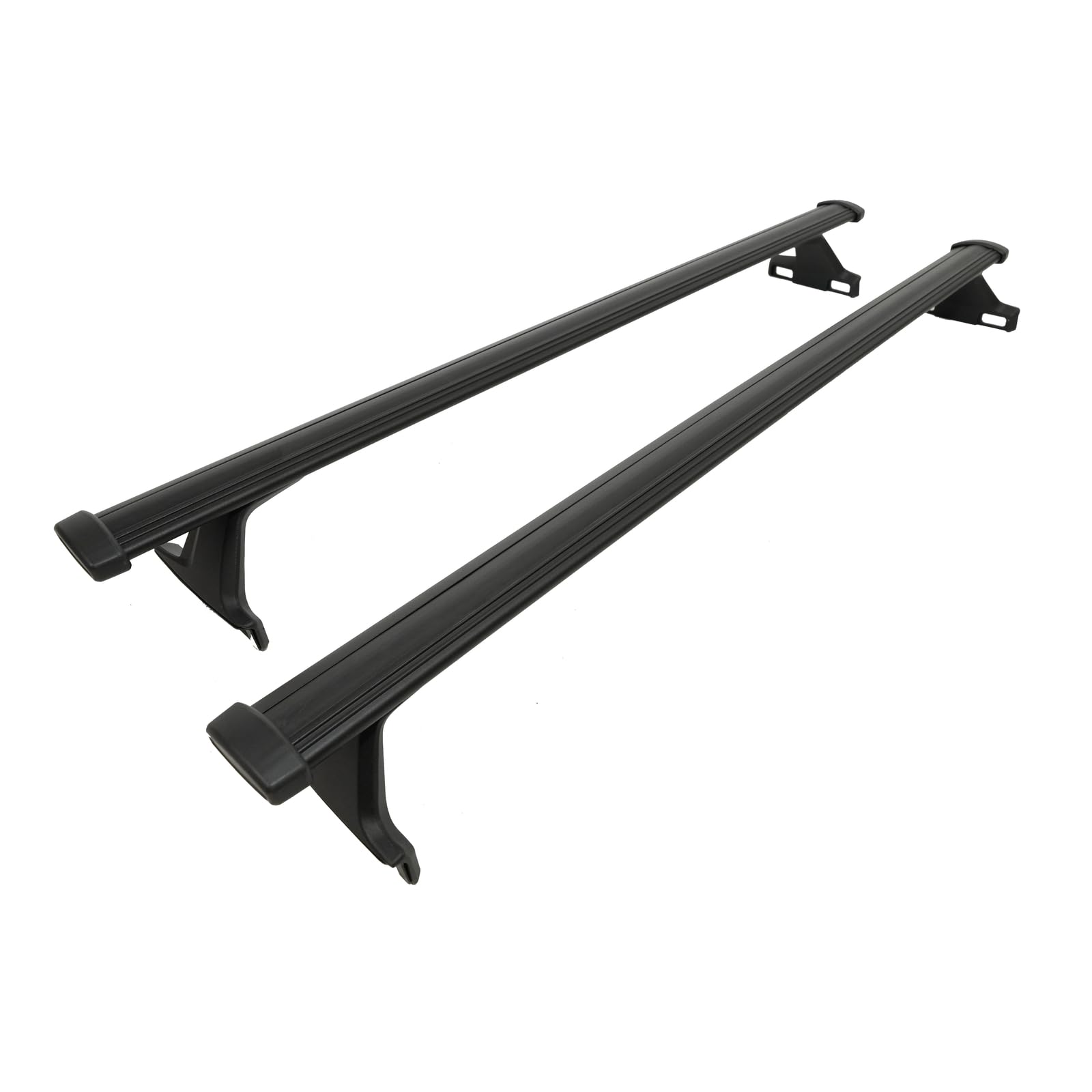 J&J AUTOMOTIVE Barre Del Tetto per Jeep Compass 2017-2025, Stile OEM Alluminio Nero 2pcs, Montaggio Facile, Portabagagli, Alta Resistenza