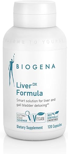 Miniatura 1 de BIOGENA WISSEN SCHAFFT GESUNDHEIT LiverDX - Suplemento de fórmula - Desintoxicación, limpieza y reparación del hígado y la vejiga gal, extracto de