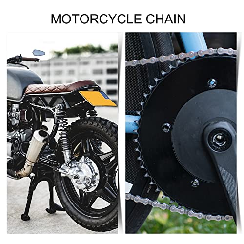 Image of AIEX 8pcs #428 Chain Master Links, Steel Alloy Heavy Duty Roller Chain Connector Links for Bike Bicycle Mini Bike Karting Pit ATV Scooter