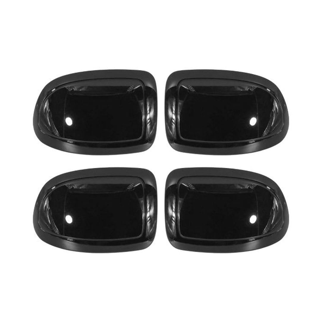 HJCDSLK 4 Pieces - Rear View Wing Mirror Covering Cap Gloss Black for Chevy for Silverado 3500/2500HD/2500/1500HD/1500,for GMC for Sierra 3500/2500HD/2500/1500HD/1500 -(ABS Plastic), Fit Testing