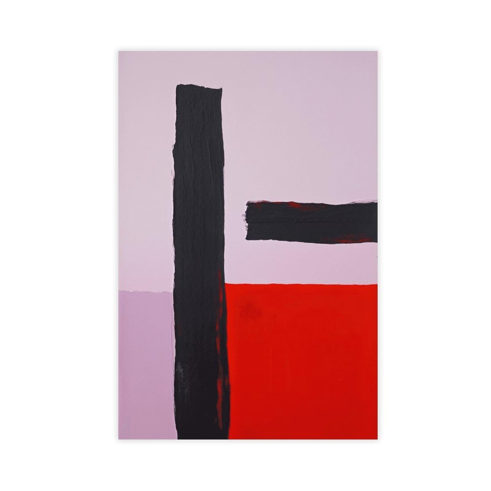 Zguols Unframed Print Warm Desert Abstract And Minimalist Poster Canvas Poster Bedroom Decor Sports Landscape Office Room Decor Gift 16" L X 24" W