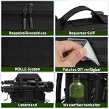 OUUTMEE MOLLE Wojskowy plecak taktyczny (25 l/35 l/45 l), plecak dla mężczyzn i kobiet, wojskowy kamuflaż, myśliwski, 3-dniowa torba na laptopa na wędrówki, podróże, kemping i przygody na świeżym