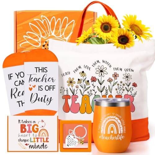 Best Teacher Gifts, Teacher Appreciation Gifts for Women, Orange Inspirational