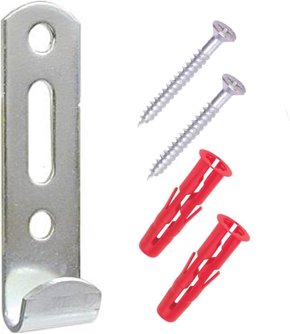 Taskar J Wall Hook Picture Hanging Heavy Duty & Fixings 5 Pack