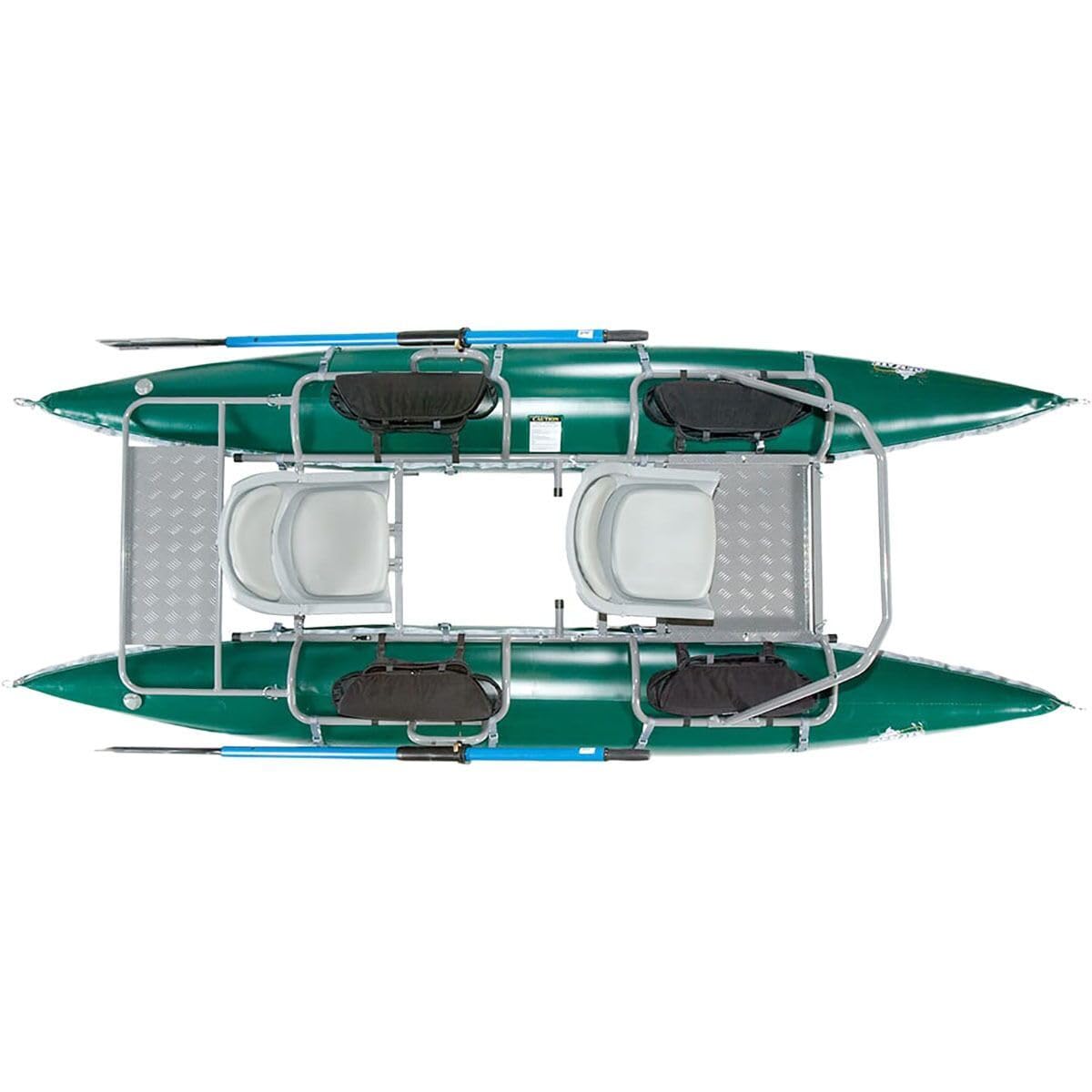 Outcast PAC 1200 Pro Series Pontoon Boat (Green)