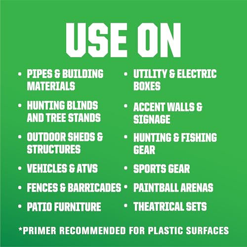 Image of Rust-Oleum Camouflage 2X Ultra Cover Deep Forest Green Spray Paint | Non-Reflective Finish, Outdoor Concealment, Hunting Blinds And Equipment, Multi-Surface Coverage, 12 Oz