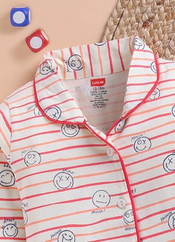 Image of LuvLap Baby Boys & Girls Night Suit Regular Fit 100% Cotton Full Sleeve Nightsuit Pack of 1
