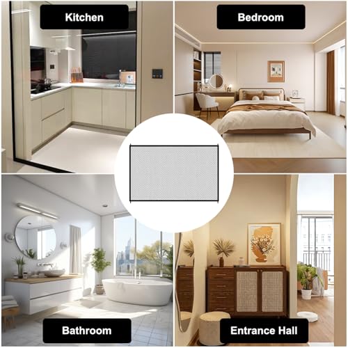 2 Stück Türgitter Katze 110x72 cm Türschutzgitter Ohne Bohren Katze, Hundetürgitter mit 8 Klebehaken, Treppenschutzgitter Hund Hundebarrieren, Türgitter für Hunde Katzen für Treppen, Korridore, Küchen