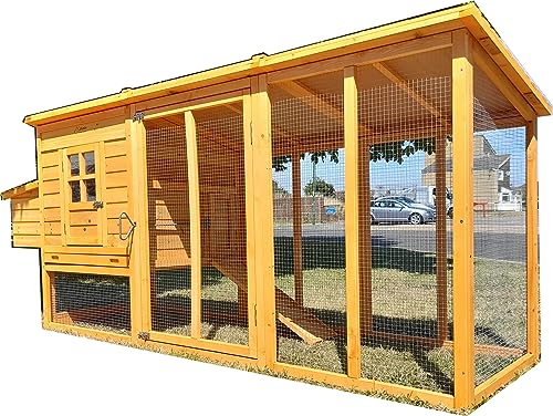 COCOON 8FT 4000XWR CHICKEN COOP FOR 5-6 BIRDS HEN HOUSE POULTRY ARK NEST BOX NEW - 30% MORE LIVING SPACE THAN MODEL 3000 NOW WITH OPENING ROOF FOR EASY CLEANING