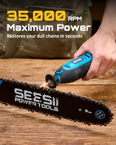 SEESII 35000RPM Electric Chainsaw Sharpener