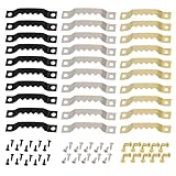 30 Stück Bilderhaken, Bildaufhänger mit Schrauben, Bilderrahmen Aufhänger, Aufhänger für Bilder, Haken für Bilderrahmen Einseitige gezackte, Bildaufhängung für Gemälde Bilderrahmen Kunstwerke