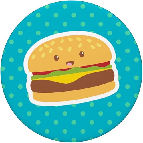 Miniatura 3 de Regalo divertido estilo Kawaii para amantes de la quesoseburgería  PopSockets Grip y soporte para teléfonos y tabletas