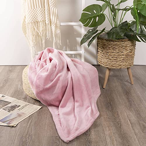 Image of NANPIPER Baby Blankets, Super Soft Fleece Fuzzy Blanket for Toddler, Luxury Cozy Lightweight Microfiber Plush Blanket-Throw Size 30 inchx40 inch,Pink