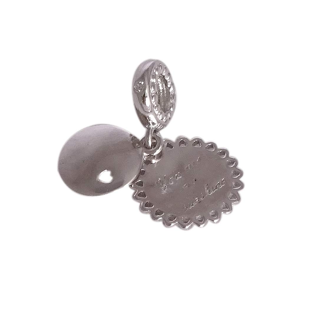sahiba gems Stylish & Cool 925 Pure Sterling Silver Heart Charm Gifts for Him & Her Charm Fits For Bracelets/Anklets/Chains-picture-31