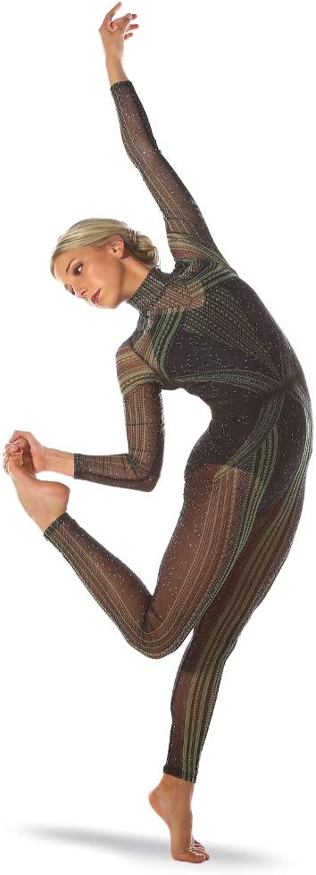 Eerie Nights Long Sleeve Mesh Unitard Body Suit