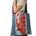 Bolso Mujer Tote Vaquero Con Telas Tradicionales Valencianas. Telas falleras. Personalizable. Moda...