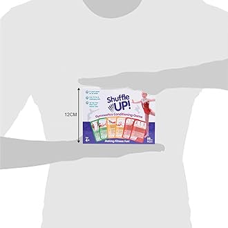 Shuffle Up Gymnastics Card Games - 70+ Fun & Active Skills Cards for Kids, Fitness Cards Develop Fundamentals, Stamina & Strength, Easy to Play for Kids | Multiple Skills Level Card Include 2 Dices