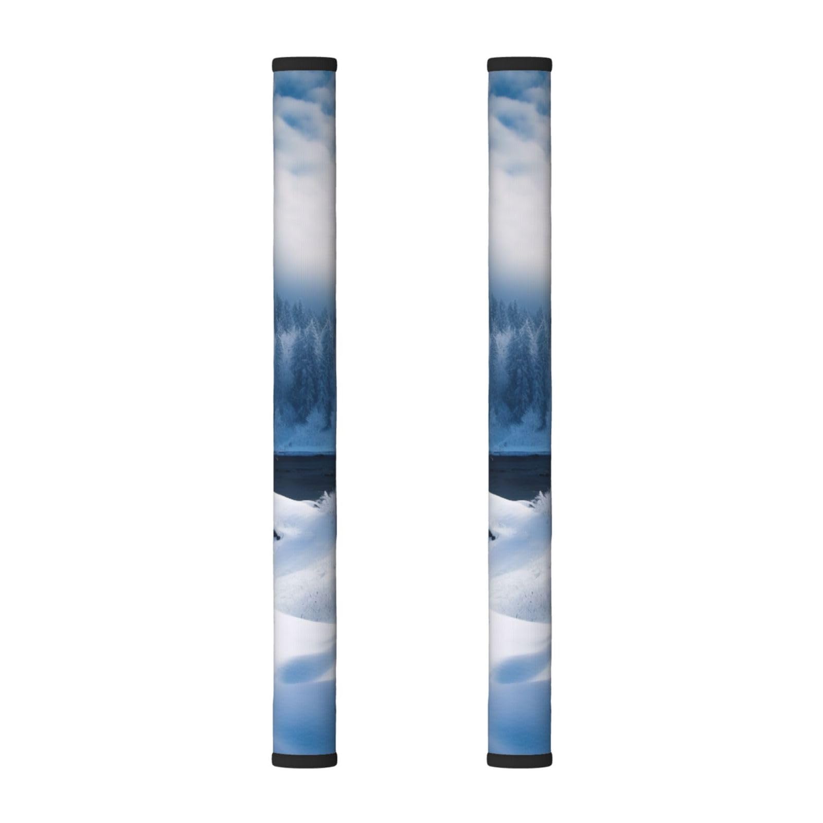 VGFJHNDF Refrigerator Door Handle Covers 2-Pack, Beautiful Snowscape Printed Protect and Decorate for Fridge Ovens Dishwashers