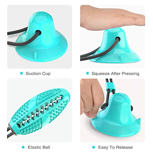 Blusea Bola de treinamento para mordidas de cães, brinquedo de mastigar multifuncional para animais