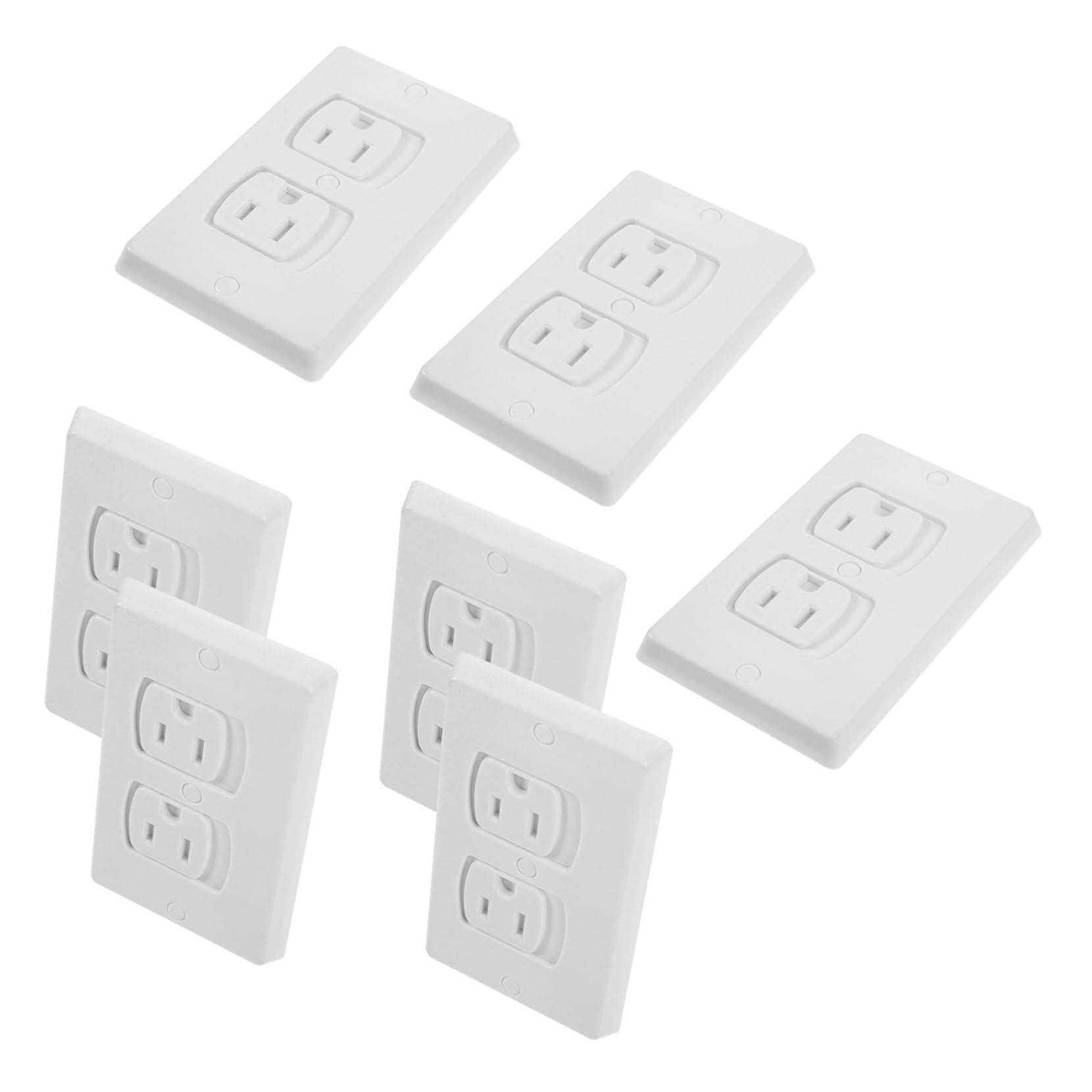 10pezzi Copriprese Elettriche Abs Isolati Resistenti Rotture e Corrosione Coprispina Di Sicurezza Per Ragazzo Ragazza Ragazza Muro Con Viti Copriprese Per Tutta La Casa