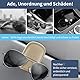 Lofez Sonnenbrillenhalter Auto 2er Set – Magnetischer Brillenclip für Sonnenblende, rutschfest & Schonend, Auto Brillenhalter für Sonnenbrille & Karten（Beige）