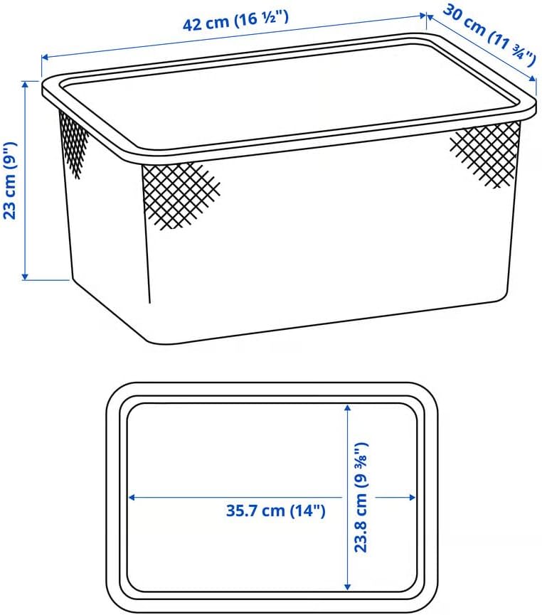 Mesh Storage Box – Steel, Light Green Gray Organizer Bin with Handles for Closet, Bedroom & Home Storage