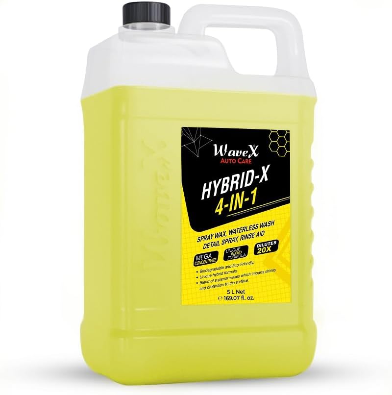 Wavex HybridX Waterless Car Wash, Spray Wax, Rinse Aid and Quick