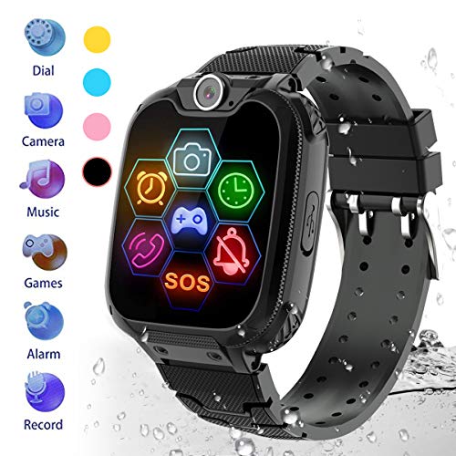 HuaWise Kids Smartwatch[SD Card Included], Waterproof Smartwatch for Kids with Quick Dial, SOS