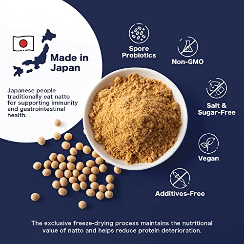 Sonomono Natto Powder Classic, Fermented Soybean Powder For Gut Health, Natural Freeze-Dried Japanese, High In Probiotics, Vitamin K, Nattokinase, 50 G Bag #TOP1