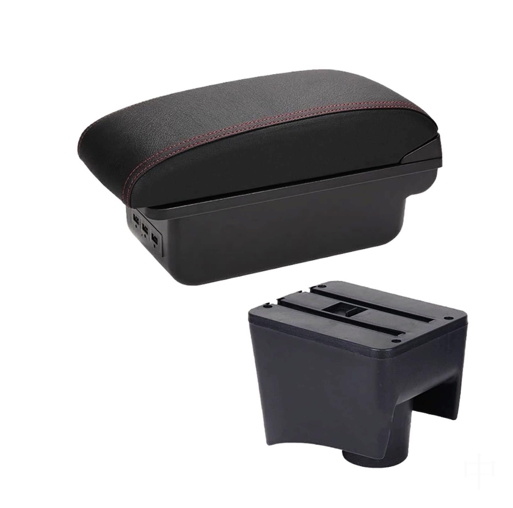 CBCLOPKLCU Centre Console For Vw For Polo Mk5 6R For Vento 2012-2018 Center Console Armrest Storage For Box with USB