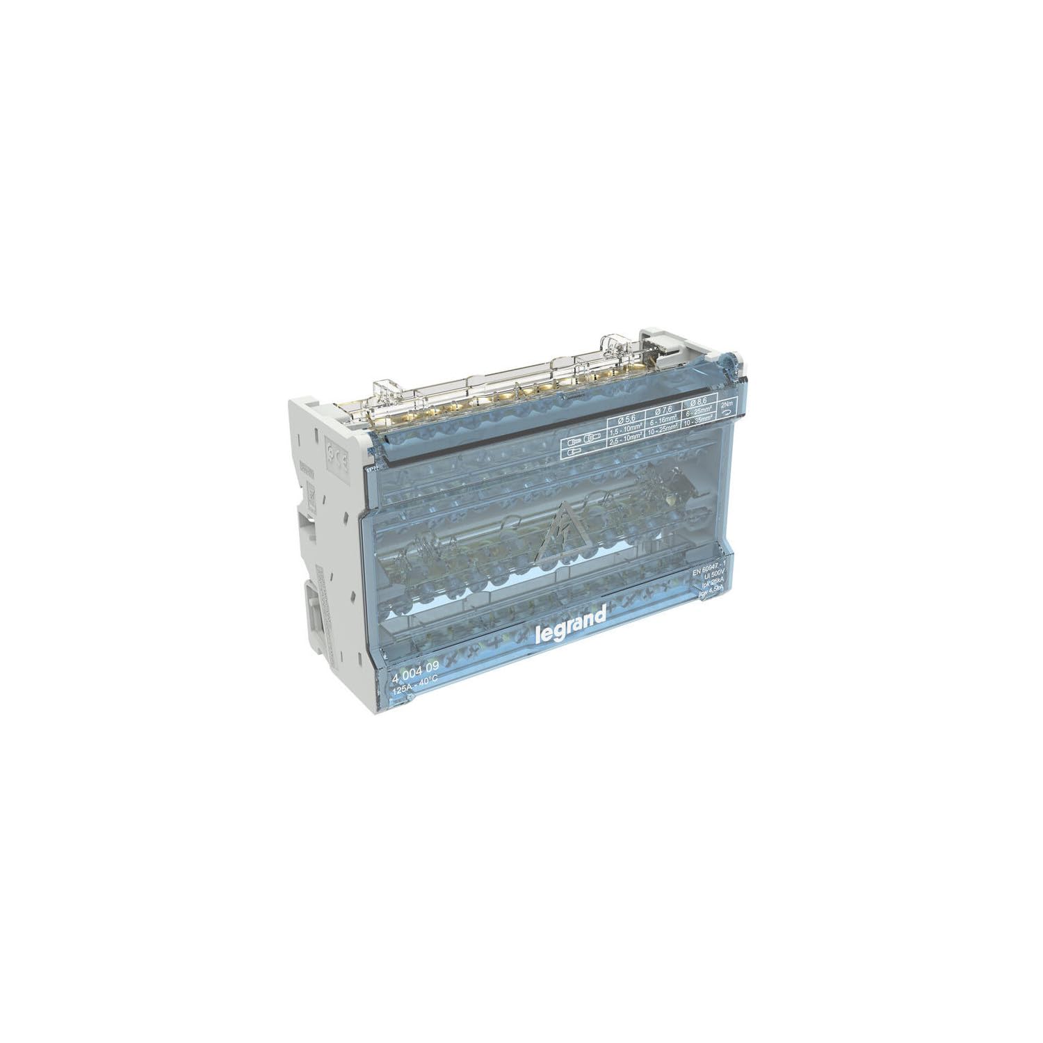 Legrand 400409 - Splitter Modulare Tetrapolare 125A, 8 Moduli 14 Partenze-image