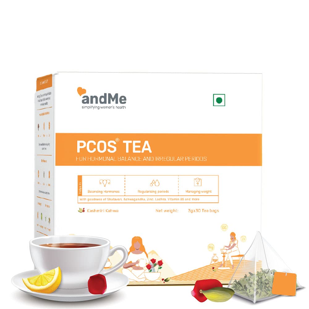 Buy AndMe PCOS PCOD Tea for Hormonal Balance , Regular Periods with