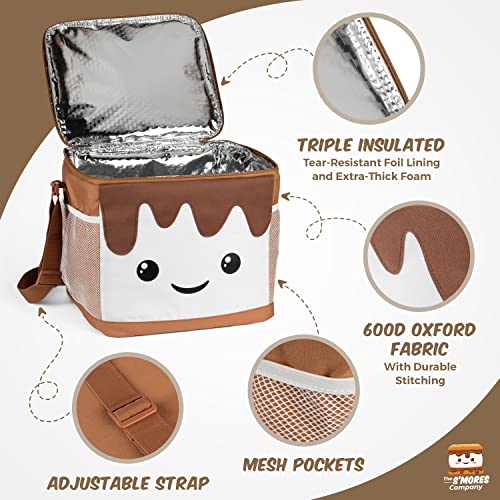 The S'mores Company - Smores Kit With 4 Marshmallow Roasting Sticks, Kids Marshmallow Smores Caddy For Fire Pit Campfire Accessories, For Camping, Glamping, Picnic #TOP3