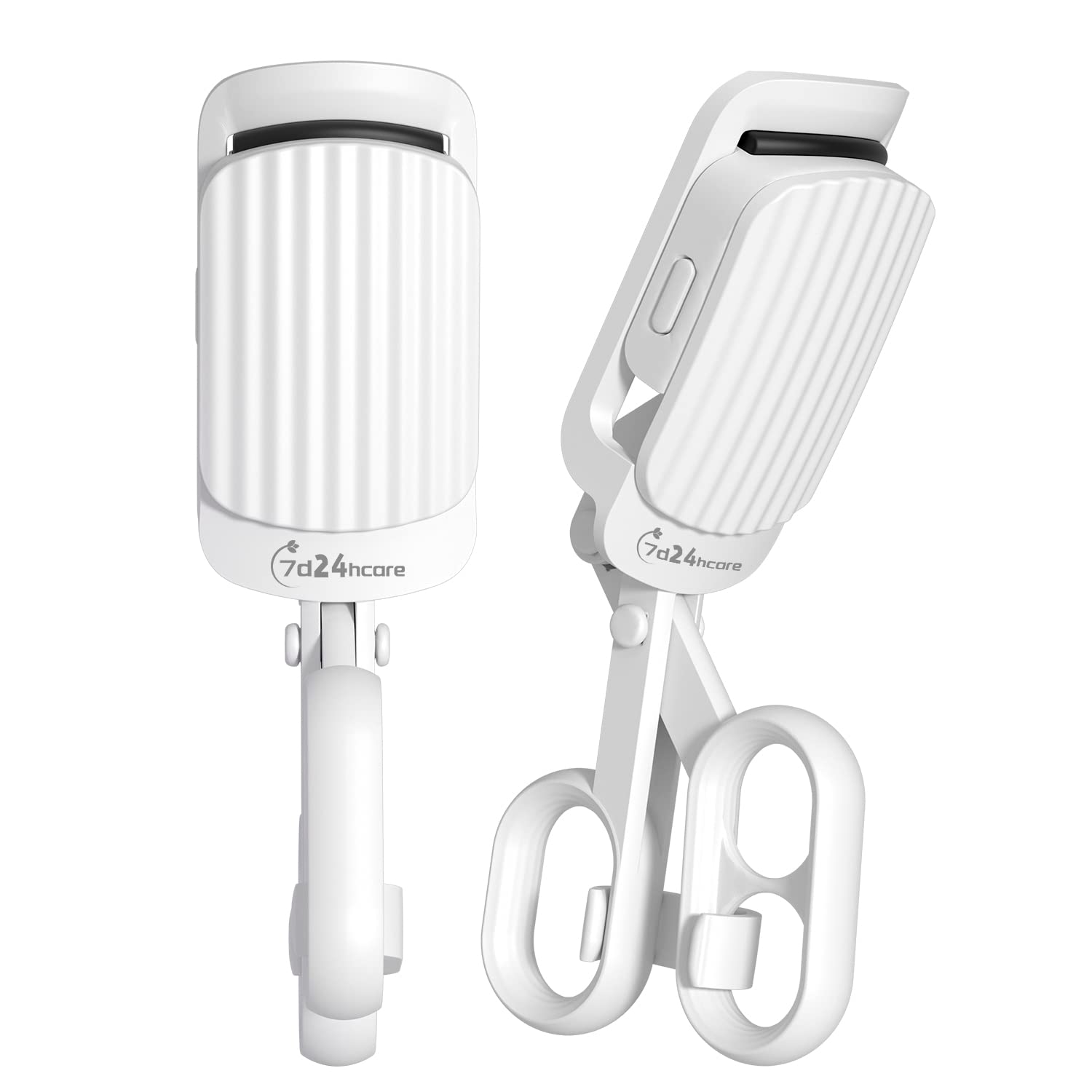 Photo 1 of 7d24hcare Heated Eyelash Curlers, 24 Hours Long Lasting Rechargeable Electric Eyelash Curler, Handheld Eyelash Heated Curler with Quick Pre-Heat PINK