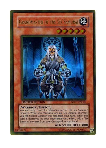 Amazon.com: Yu-Gi-Oh! - Grandmaster of the Six Samurai GLD1-EN026